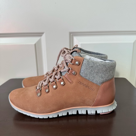 Cole Haan Zerogrand Omni Hiker Waterproof Birch Beige Fleece Lined 7.5 - Picture 2 of 12
